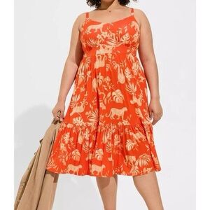 Torrid Jungle Print Midi Dress NWT Size 3